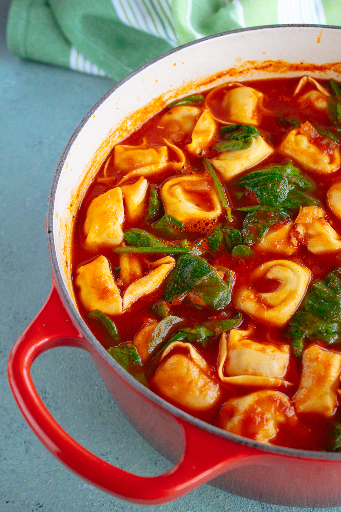 Chicken Tortellini Tomato Soup