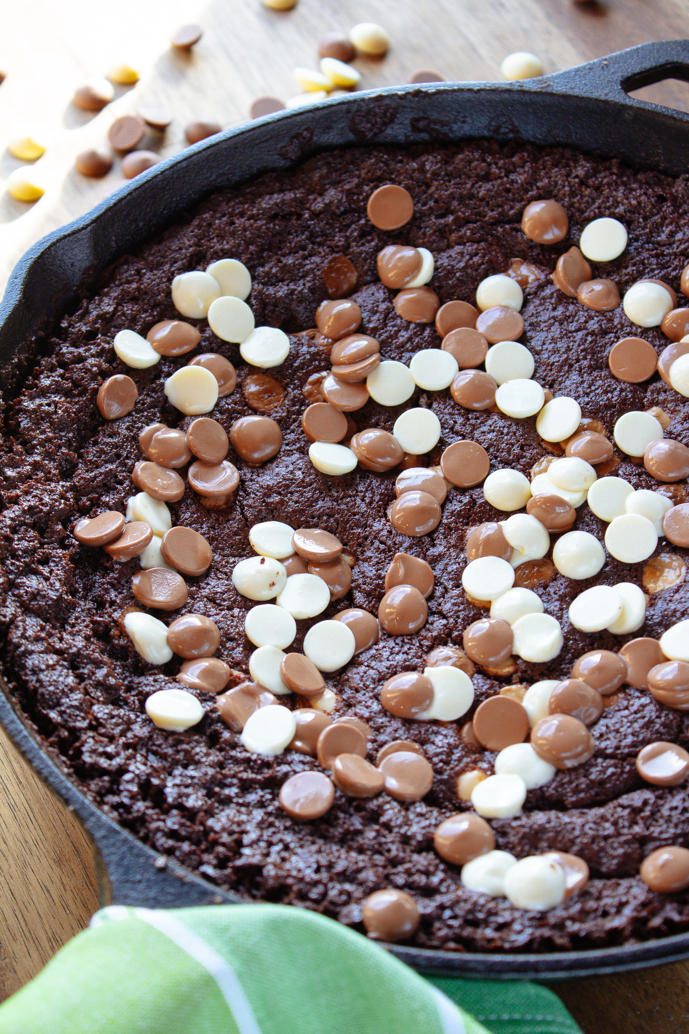 Triple Chocolate Skillet Brownies