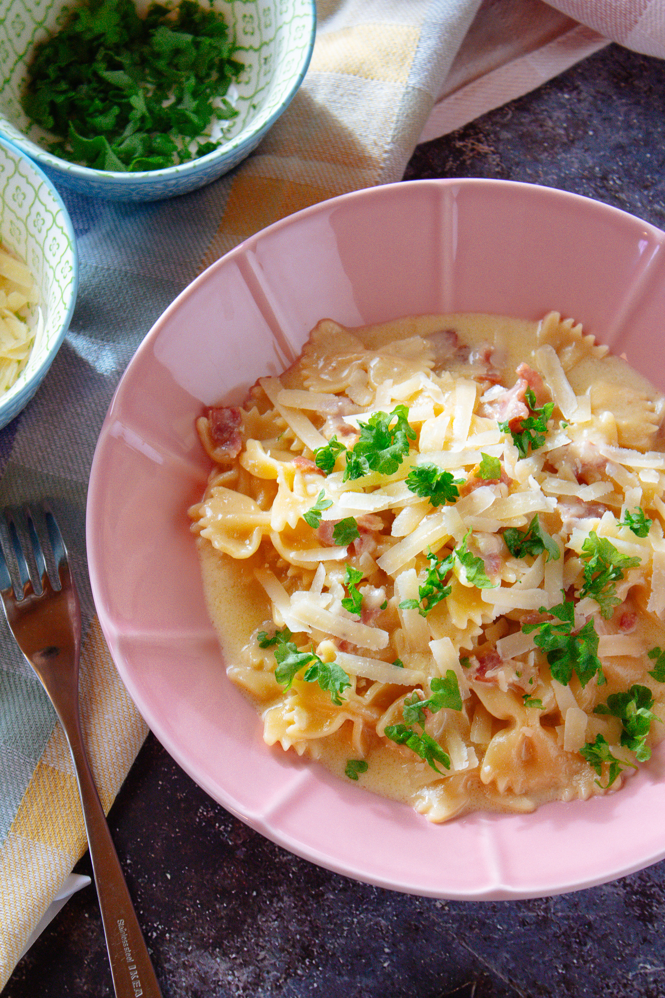 Instant Pot Bacon Alfredo Pasta