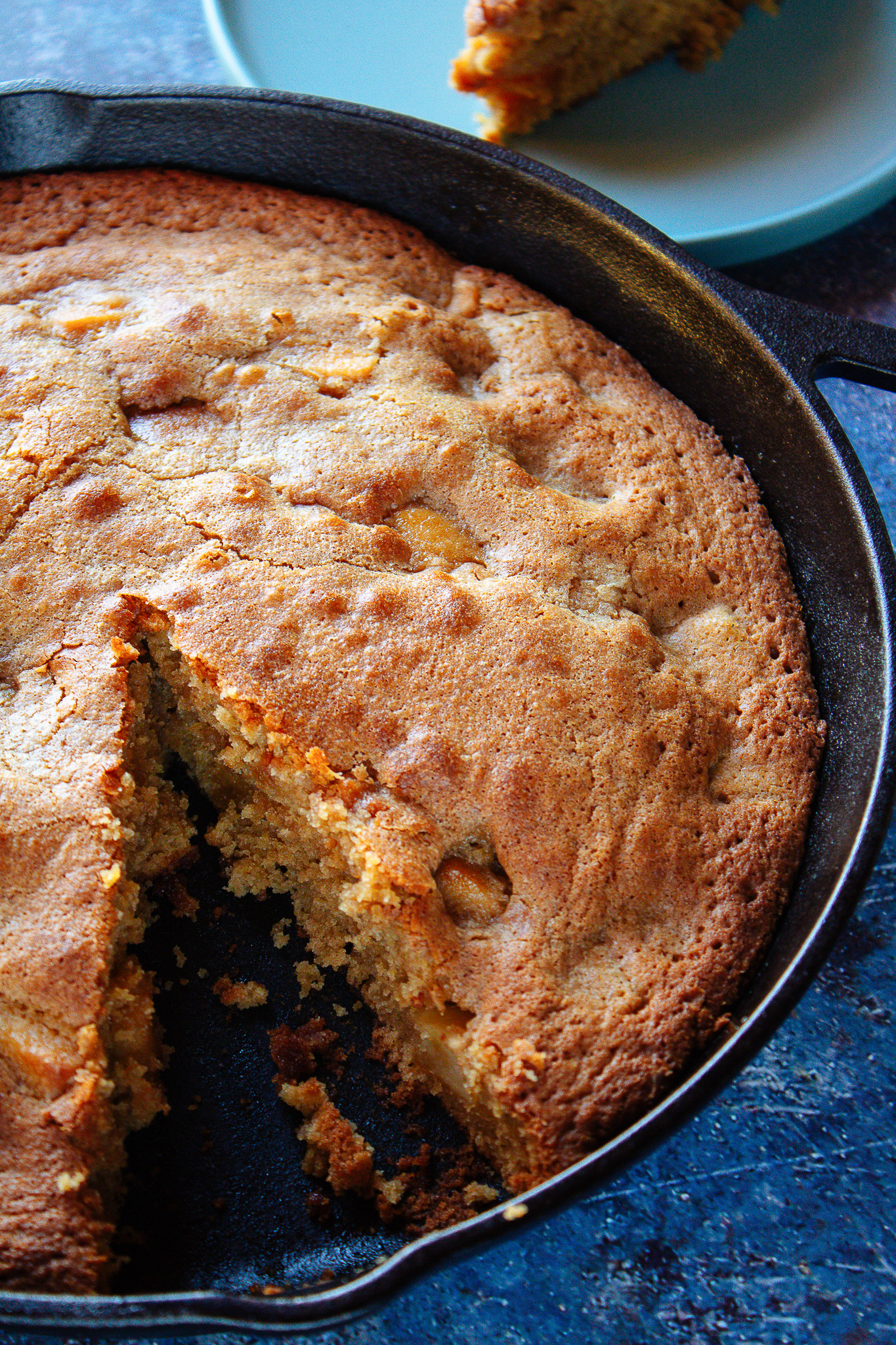 Caramel Apple Skillet Cake