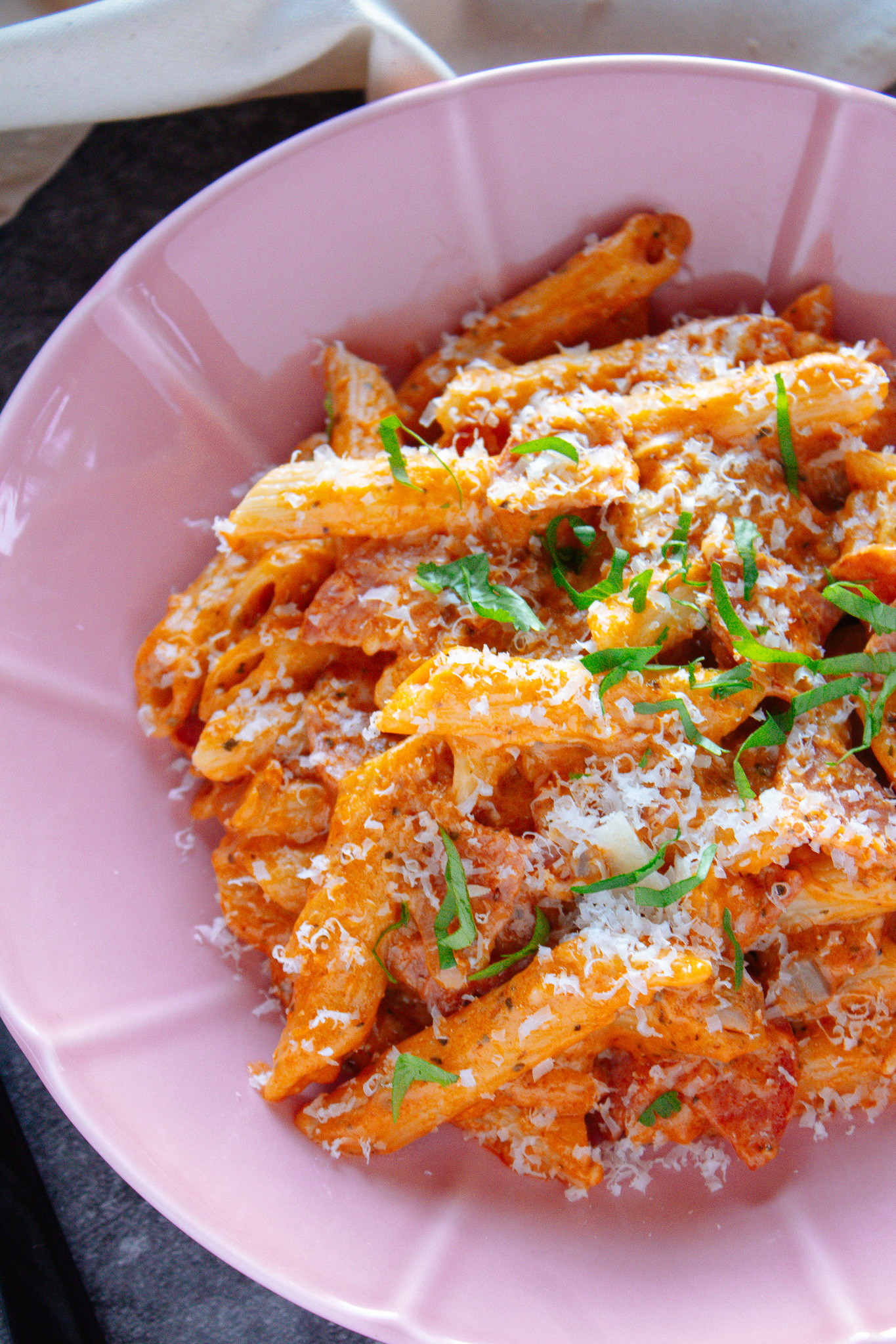 Pepperoni Parmesan Pizza Pasta