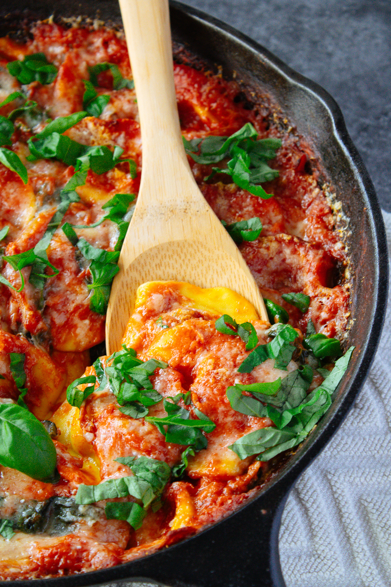 One Pan Easy Ravioli Pasta Bake