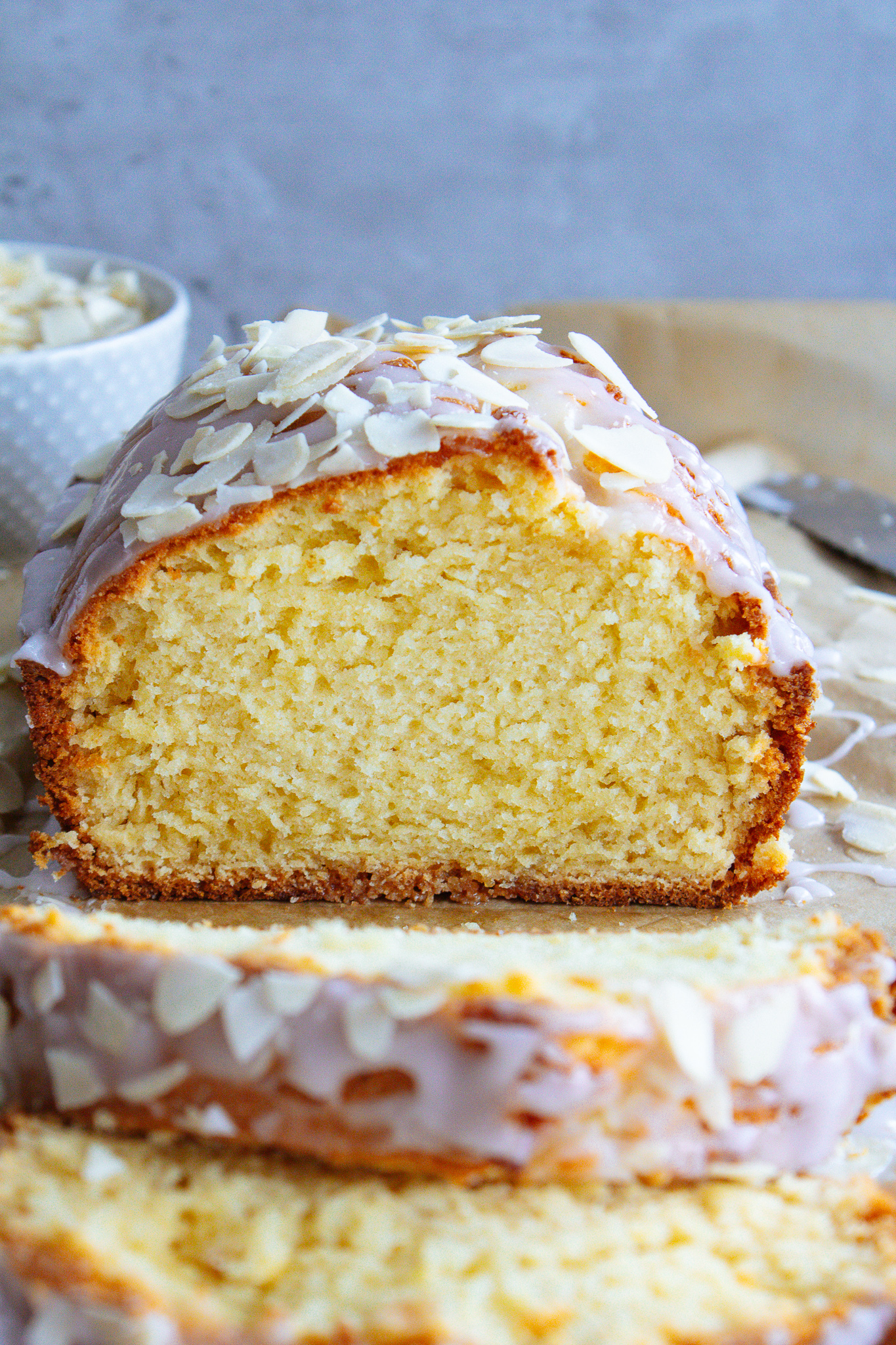 Glazed Almond Pound Cake