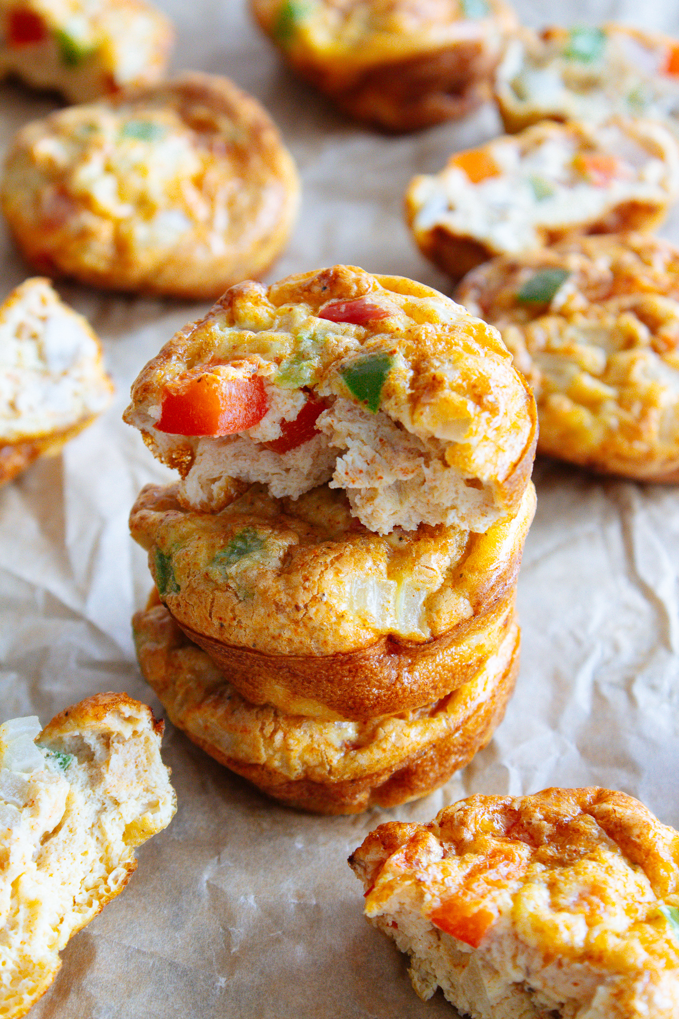 Chicken Fajitas Breakfast Egg Muffins