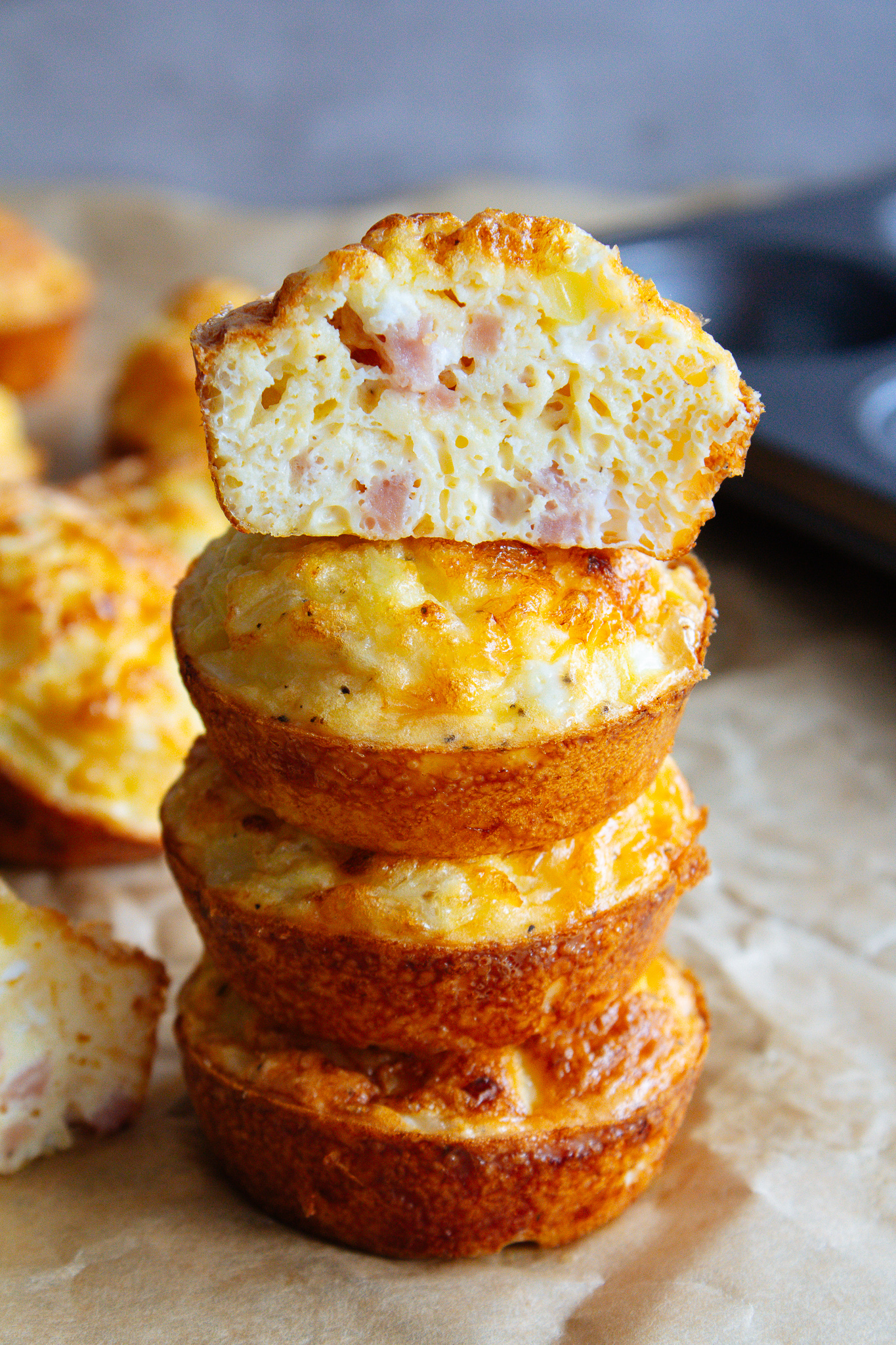 Ham & Cheese Breakfast Egg Muffins