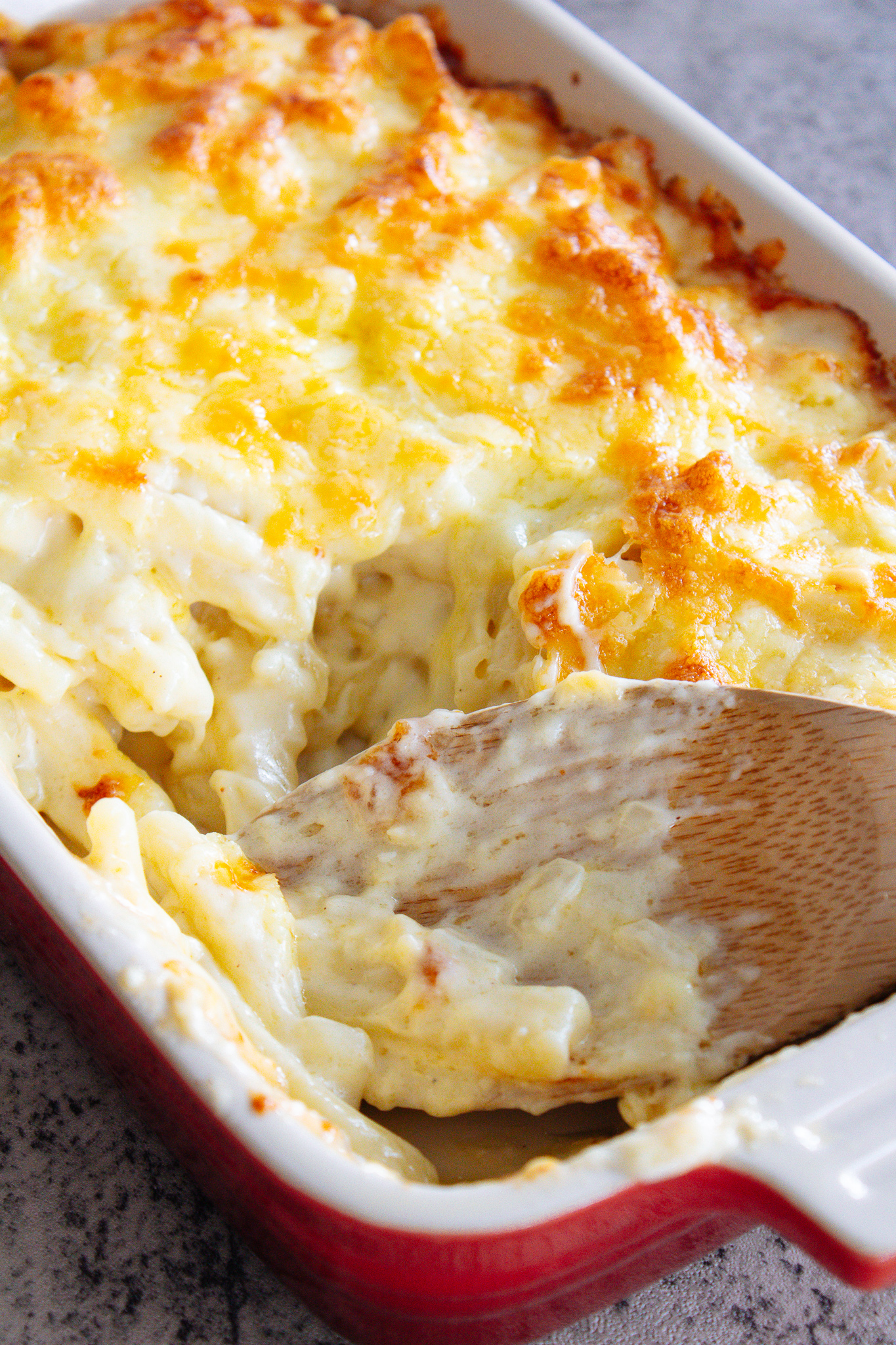 Three Cheese Creamy Pasta Bake