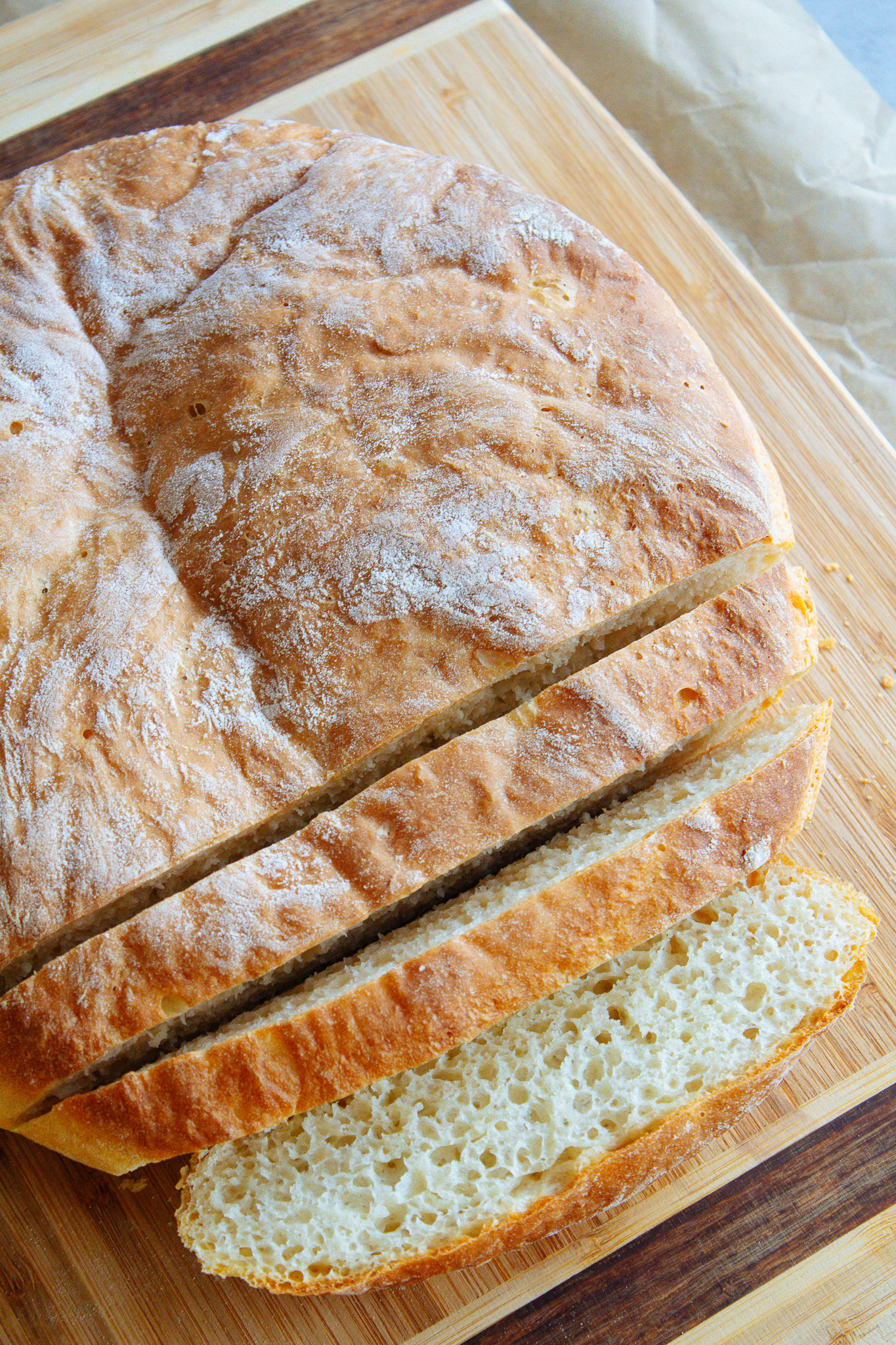 Easy No Knead Skillet Bread